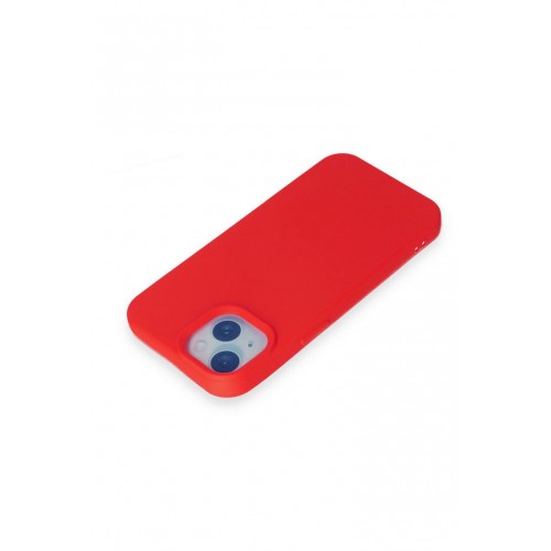 Newface iPhone 15 Plus Kılıf Nano içi Kadife Silikon - Kırmızı Newface iPhone 15 Plus Kılıf Nano içi Kadife Silikon - Kırmızı