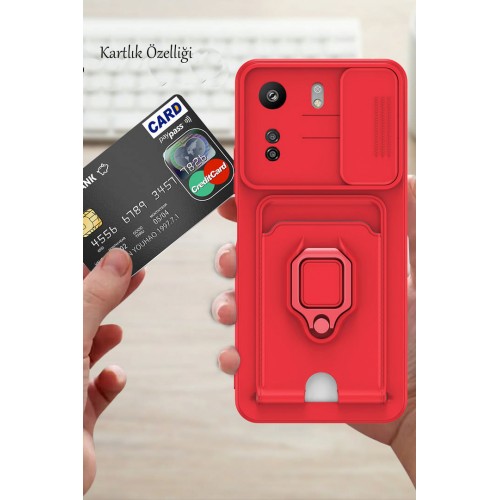 Newface Xiaomi Redmi 13C Kılıf Zuma Kartvizitli Yüzüklü Silikon - Siyah Newface Xiaomi Redmi 13C Kılıf Zuma Kartvizitli Yüzüklü Silikon - Siyah