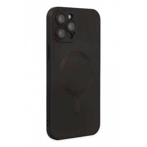 Newface iPhone 12 Pro Max Kılıf Moshi Lens Magneticsafe Silikon - Siyah Newface iPhone 12 Pro Max Kılıf Moshi Lens Magneticsafe Silikon - Siyah