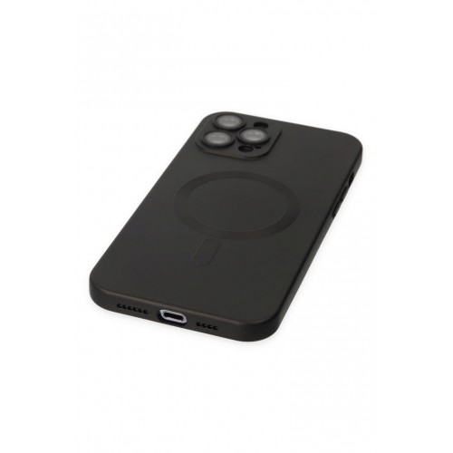 Newface iPhone 12 Pro Max Kılıf Moshi Lens Magneticsafe Silikon - Siyah Newface iPhone 12 Pro Max Kılıf Moshi Lens Magneticsafe Silikon - Siyah
