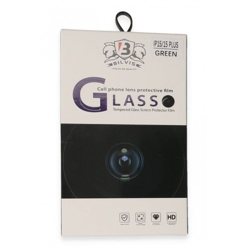 Newface iPhone 15 Bilvis Titan Kamera Lens - Yeşil Newface iPhone 15 Bilvis Titan Kamera Lens - Yeşil