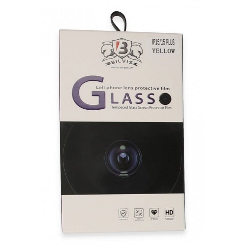 Newface iPhone 15 Plus Bilvis Titan Kamera Lens - Sarı Newface iPhone 15 Plus Bilvis Titan Kamera Lens - Sarı