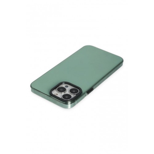 Newface iPhone 13 Pro Kılıf Anka PC Sert Metal Kapak - Yeşil Newface iPhone 13 Pro Kılıf Anka PC Sert Metal Kapak - Yeşil