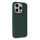 Newface iPhone 15 Pro Kılıf Nano içi Kadife Silikon - Koyu Yeşil Newface iPhone 15 Pro Kılıf Nano içi Kadife Silikon - Koyu Yeşil