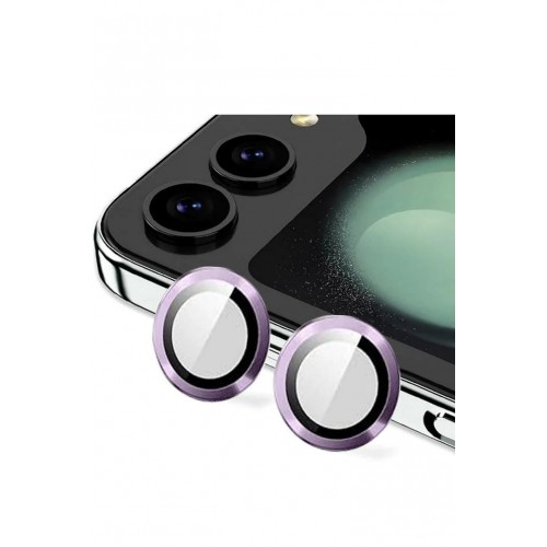 Newface Samsung Galaxy Z Flip 5 Valdez Metal Kamera Lens - Derin Mor Newface Samsung Galaxy Z Flip 5 Valdez Metal Kamera Lens - Derin Mor