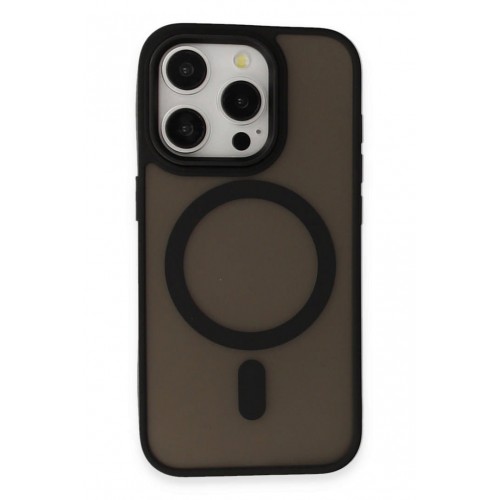 Newface iPhone 15 Pro Kılıf Oslo Magsafe Kapak - Siyah Newface iPhone 15 Pro Kılıf Oslo Magsafe Kapak - Siyah