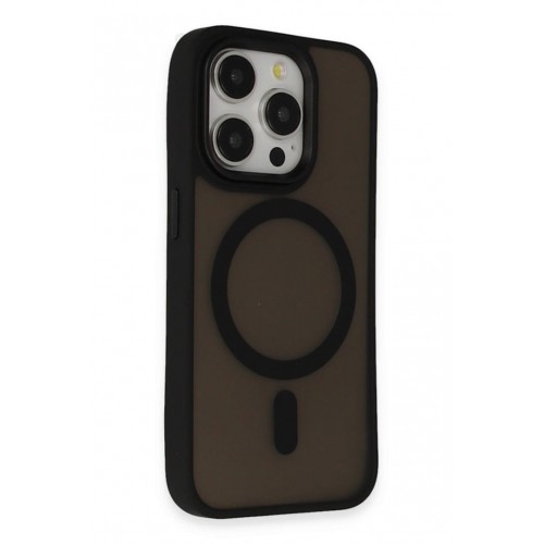Newface iPhone 15 Pro Kılıf Oslo Magsafe Kapak - Siyah Newface iPhone 15 Pro Kılıf Oslo Magsafe Kapak - Siyah