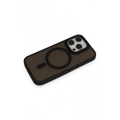 Newface iPhone 15 Pro Kılıf Oslo Magsafe Kapak - Siyah Newface iPhone 15 Pro Kılıf Oslo Magsafe Kapak - Siyah