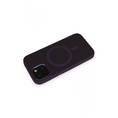 Newface iPhone 15 Kılıf Oslo Magsafe Kapak - Derin Mor Newface iPhone 15 Kılıf Oslo Magsafe Kapak - Derin Mor