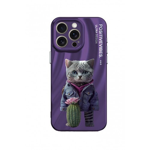 Newface iPhone 14 Pro Kılıf Crew Desenli Kapak - Kedi Newface iPhone 14 Pro Kılıf Crew Desenli Kapak - Kedi