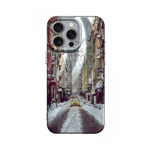 Newface iPhone 15 Pro Max Kılıf Crew Desenli Kapak - Galata Kulesi Newface iPhone 15 Pro Max Kılıf Crew Desenli Kapak - Galata Kulesi
