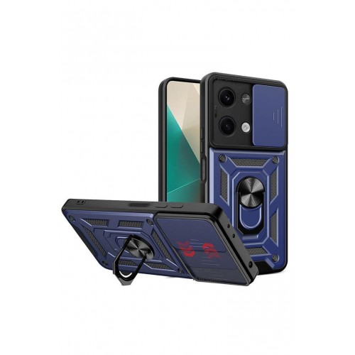 Newface Xiaomi Poco X6 Kılıf Pars Lens Yüzüklü Silikon - Lacivert Newface Xiaomi Poco X6 Kılıf Pars Lens Yüzüklü Silikon - Lacivert