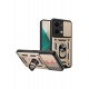 Newface Xiaomi Poco X6 Kılıf Pars Lens Yüzüklü Silikon - Gold Newface Xiaomi Poco X6 Kılıf Pars Lens Yüzüklü Silikon - Gold