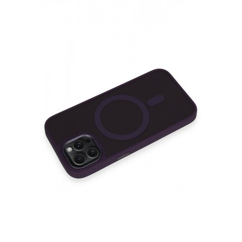 Newface iPhone 14 Pro Max Kılıf Oslo Magsafe Kapak - Derin Mor Newface iPhone 14 Pro Max Kılıf Oslo Magsafe Kapak - Derin Mor