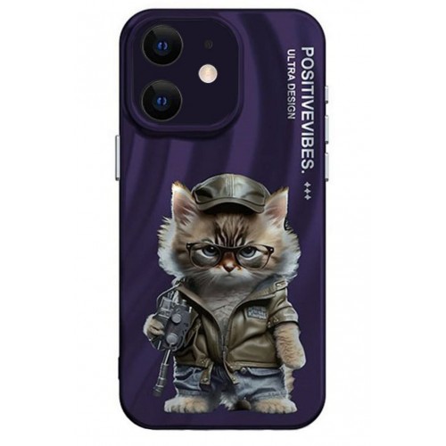 Newface iPhone 11 Kılıf Crew Desenli Kapak - Kedi - 2 Newface iPhone 11 Kılıf Crew Desenli Kapak - Kedi - 2