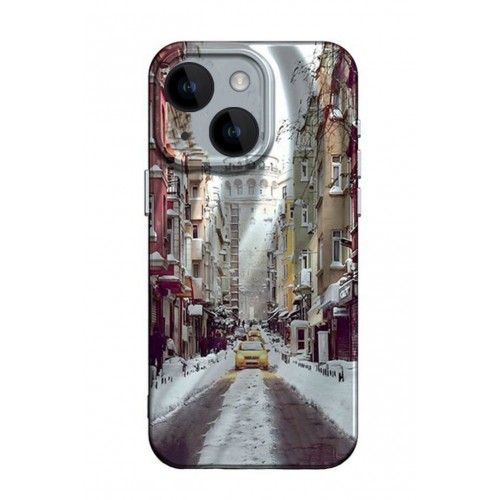 Newface iPhone 14 Kılıf Crew Desenli Kapak - Galata Kulesi Newface iPhone 14 Kılıf Crew Desenli Kapak - Galata Kulesi