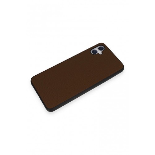 Newface Samsung Galaxy A05 Kılıf Taft Kapak - Kahverengi Newface Samsung Galaxy A05 Kılıf Taft Kapak - Kahverengi