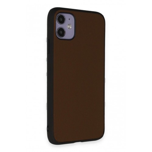 Newface iPhone 11 Kılıf Taft Kapak - Kahverengi Newface iPhone 11 Kılıf Taft Kapak - Kahverengi