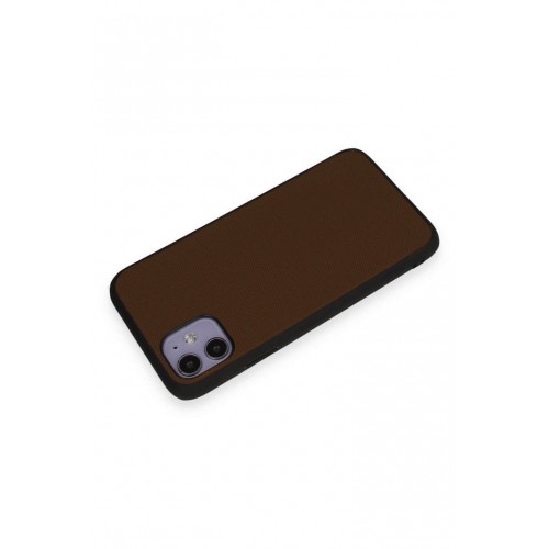 Newface iPhone 11 Kılıf Taft Kapak - Kahverengi Newface iPhone 11 Kılıf Taft Kapak - Kahverengi