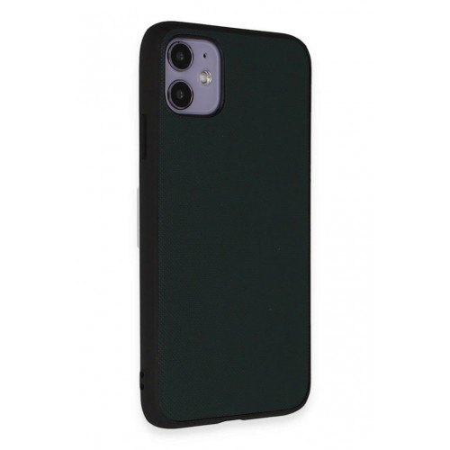 Newface iPhone 11 Kılıf Taft Kapak - Koyu Yeşil Newface iPhone 11 Kılıf Taft Kapak - Koyu Yeşil
