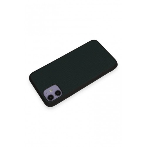 Newface iPhone 11 Kılıf Taft Kapak - Koyu Yeşil Newface iPhone 11 Kılıf Taft Kapak - Koyu Yeşil