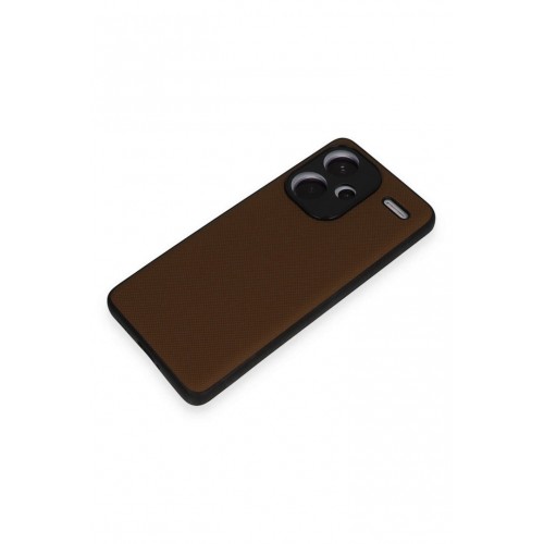 Newface Xiaomi Redmi Note 13 Pro Plus Kılıf Taft Kapak - Kahverengi Newface Xiaomi Redmi Note 13 Pro Plus Kılıf Taft Kapak - Kahverengi