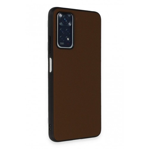 Newface Xiaomi Redmi Note 11 Pro Kılıf Taft Kapak - Kahverengi Newface Xiaomi Redmi Note 11 Pro Kılıf Taft Kapak - Kahverengi