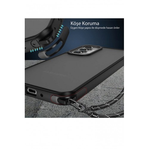 Newface Samsung Galaxy A05 Kılıf Elegant Kapak - Titan Gri Newface Samsung Galaxy A05 Kılıf Elegant Kapak - Titan Gri