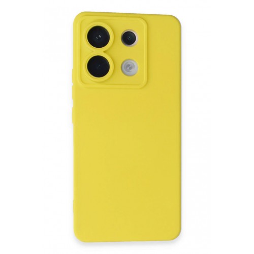 Newface Xiaomi Poco X6 Kılıf Nano içi Kadife Silikon - Sarı Newface Xiaomi Poco X6 Kılıf Nano içi Kadife Silikon - Sarı