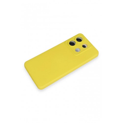 Newface Xiaomi Poco X6 Kılıf Nano içi Kadife Silikon - Sarı Newface Xiaomi Poco X6 Kılıf Nano içi Kadife Silikon - Sarı