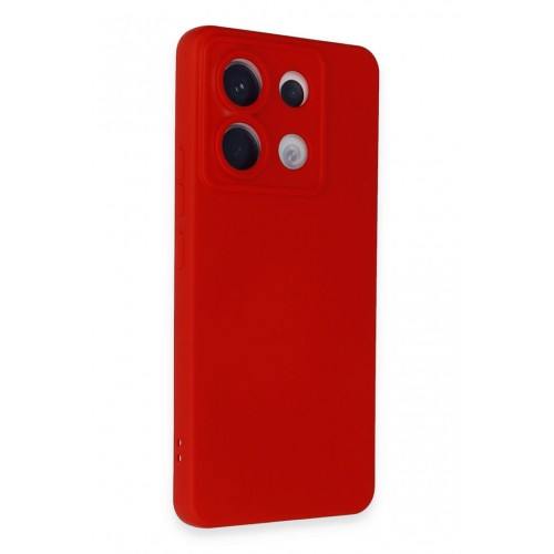 Newface Xiaomi Poco X6 Kılıf Nano içi Kadife Silikon - Kırmızı Newface Xiaomi Poco X6 Kılıf Nano içi Kadife Silikon - Kırmızı
