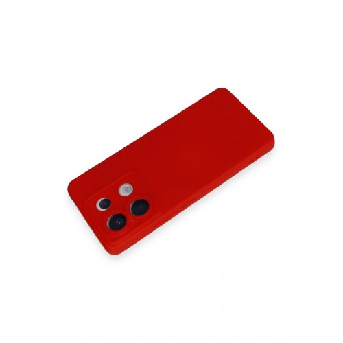 Newface Xiaomi Poco X6 Kılıf Nano içi Kadife Silikon - Kırmızı Newface Xiaomi Poco X6 Kılıf Nano içi Kadife Silikon - Kırmızı