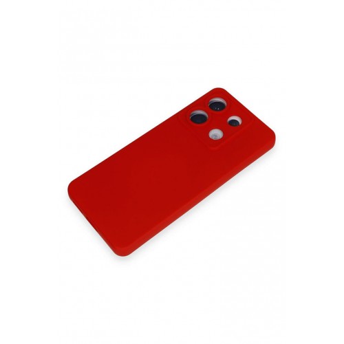 Newface Xiaomi Poco X6 Kılıf Nano içi Kadife Silikon - Kırmızı Newface Xiaomi Poco X6 Kılıf Nano içi Kadife Silikon - Kırmızı