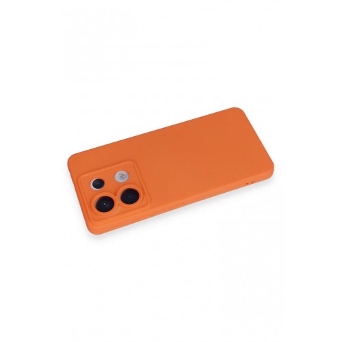 Newface Xiaomi Poco X6 Kılıf Nano içi Kadife Silikon - Turuncu Newface Xiaomi Poco X6 Kılıf Nano içi Kadife Silikon - Turuncu