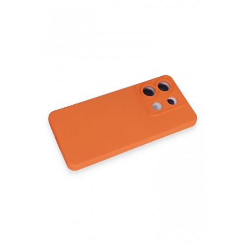 Newface Xiaomi Poco X6 Kılıf Nano içi Kadife Silikon - Turuncu Newface Xiaomi Poco X6 Kılıf Nano içi Kadife Silikon - Turuncu