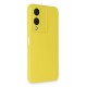Newface Vivo Y17S Kılıf Nano içi Kadife Silikon - Sarı Newface Vivo Y17S Kılıf Nano içi Kadife Silikon - Sarı