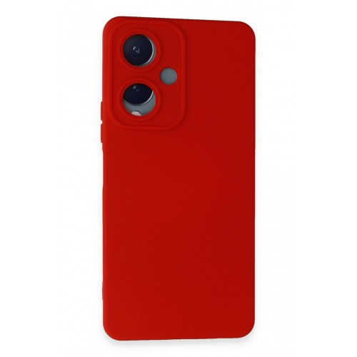 Newface Vivo Y17S Kılıf Nano içi Kadife Silikon - Kırmızı Newface Vivo Y17S Kılıf Nano içi Kadife Silikon - Kırmızı