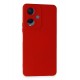 Newface Vivo Y17S Kılıf Nano içi Kadife Silikon - Kırmızı Newface Vivo Y17S Kılıf Nano içi Kadife Silikon - Kırmızı