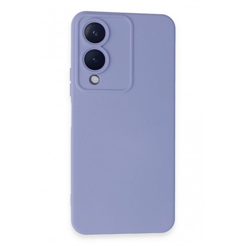 Newface Vivo Y17S Kılıf Nano içi Kadife Silikon - Lila Newface Vivo Y17S Kılıf Nano içi Kadife Silikon - Lila