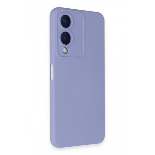Newface Vivo Y17S Kılıf Nano içi Kadife Silikon - Lila Newface Vivo Y17S Kılıf Nano içi Kadife Silikon - Lila