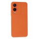 Newface Vivo Y17S Kılıf Nano içi Kadife Silikon - Turuncu Newface Vivo Y17S Kılıf Nano içi Kadife Silikon - Turuncu