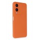 Newface Vivo Y17S Kılıf Nano içi Kadife Silikon - Turuncu Newface Vivo Y17S Kılıf Nano içi Kadife Silikon - Turuncu