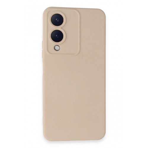 Newface Vivo Y17S Kılıf Nano içi Kadife Silikon - Pudra Newface Vivo Y17S Kılıf Nano içi Kadife Silikon - Pudra