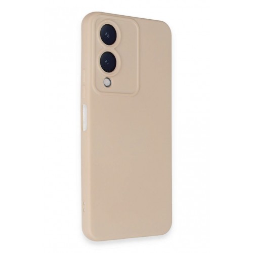 Newface Vivo Y17S Kılıf Nano içi Kadife Silikon - Pudra Newface Vivo Y17S Kılıf Nano içi Kadife Silikon - Pudra