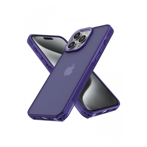 Newface iPhone 14 Pro Kılıf Elegant Kapak - Derin Mor Newface iPhone 14 Pro Kılıf Elegant Kapak - Derin Mor
