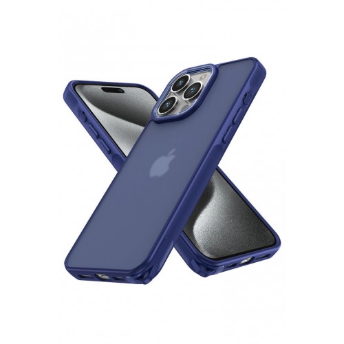 Newface iPhone 15 Pro Kılıf Elegant Kapak - Lacivert Newface iPhone 15 Pro Kılıf Elegant Kapak - Lacivert