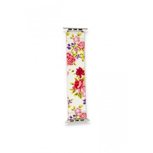 Newface Apple Watch 42mm Desenli Lastikli Kordon - Desen 17 Newface Apple Watch 42mm Desenli Lastikli Kordon - Desen 17