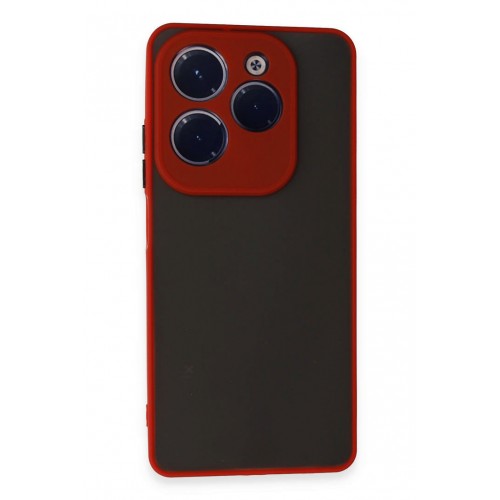 Newface İnfinix Hot 40 Pro Kılıf Montreal Silikon Kapak - Kırmızı Newface İnfinix Hot 40 Pro Kılıf Montreal Silikon Kapak - Kırmızı