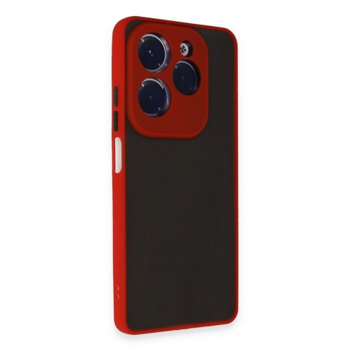 Newface İnfinix Hot 40 Pro Kılıf Montreal Silikon Kapak - Kırmızı Newface İnfinix Hot 40 Pro Kılıf Montreal Silikon Kapak - Kırmızı