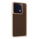 Newface Xiaomi Poco X6 Kılıf Elegant Kapak - Pudra Newface Xiaomi Poco X6 Kılıf Elegant Kapak - Pudra